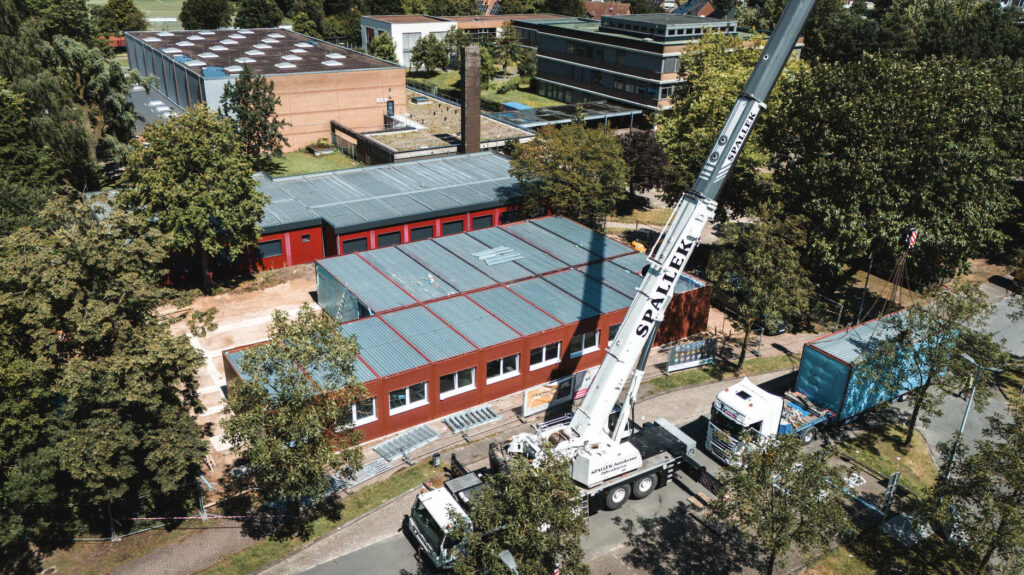 Baustart in Rheine: Schule nimmt Form an 1 baustart rheine1