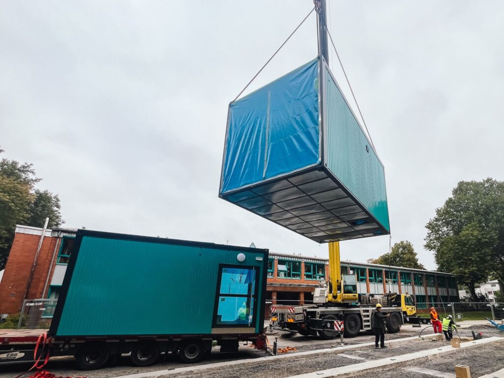 Baustart für modulare Schulerweiterung 2 schule herne2