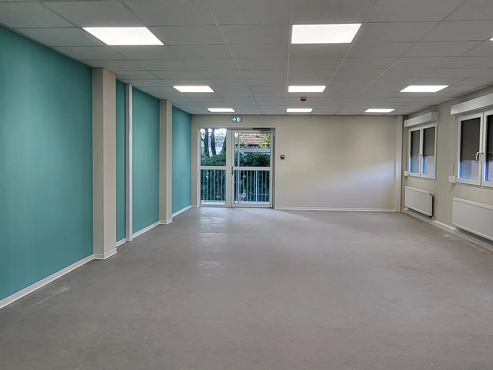 Containerschulanlage • HSM Herne 6 Innenansicht der neuen Container-Schule in Herne