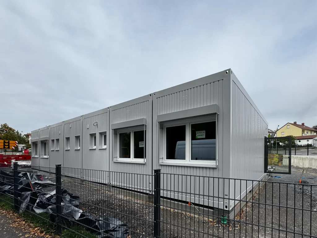 Neues Schülerhaus in Modulbauweise entsteht in Neuenstein 4 Ansicht der Baustelle in Neuenstein, es entsteht ein Schülerhaus in Modulbauweise